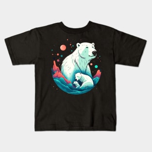 Polar Bear Fathers Day Kids T-Shirt